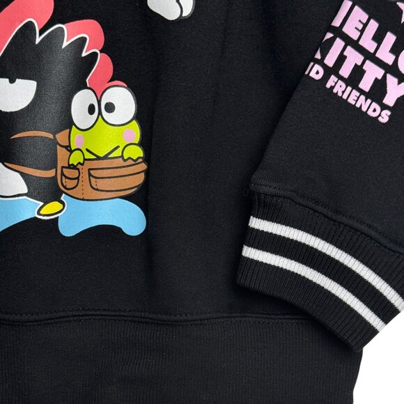 NWOT SANRIO HELLO KITTY & FRIENDS BLACK SWEATSHIRT TOP KAWAII LIFE CUTE COZY XL - Picture 4 of 7